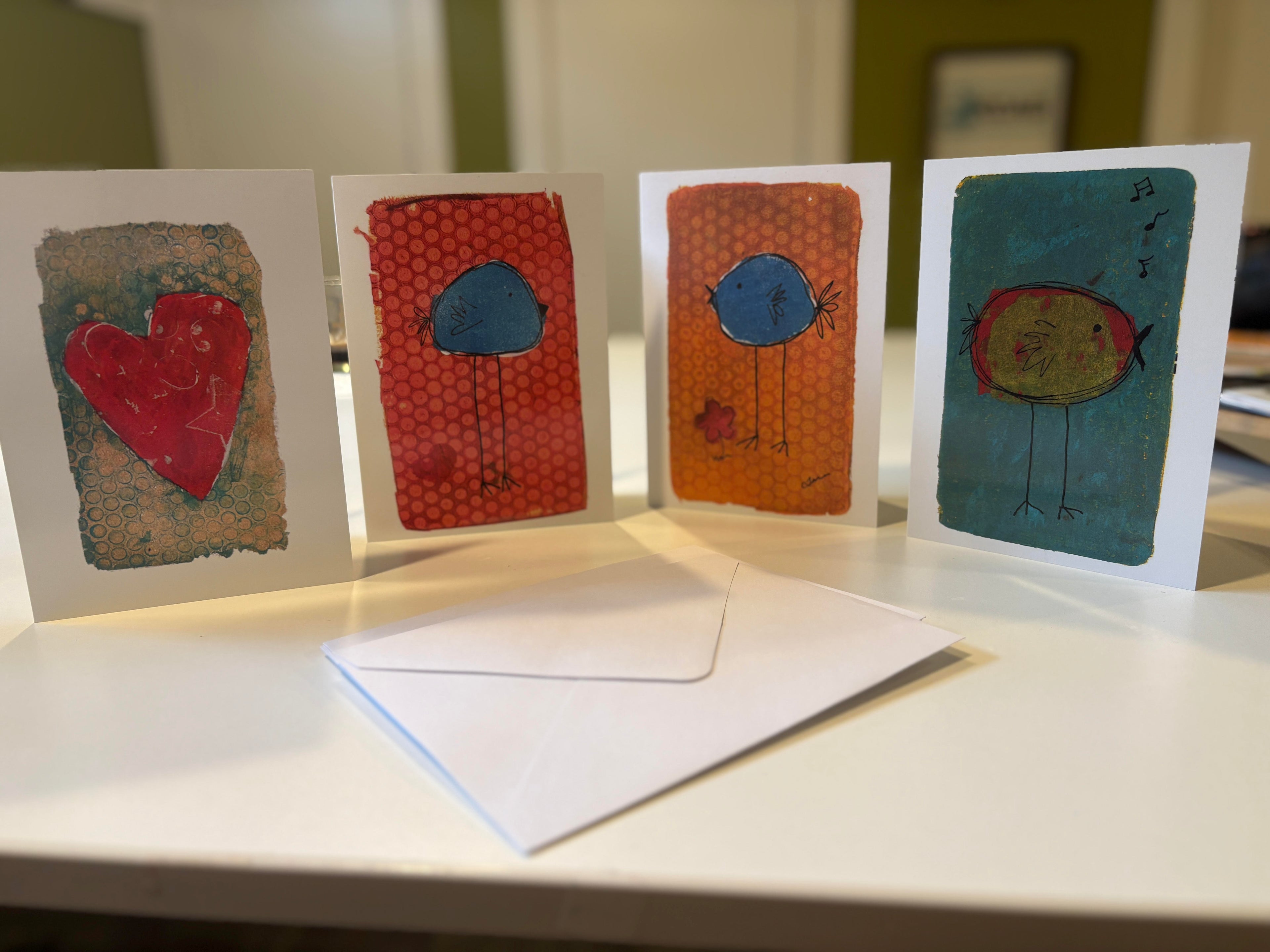 Variety 4 pack of greeting cards